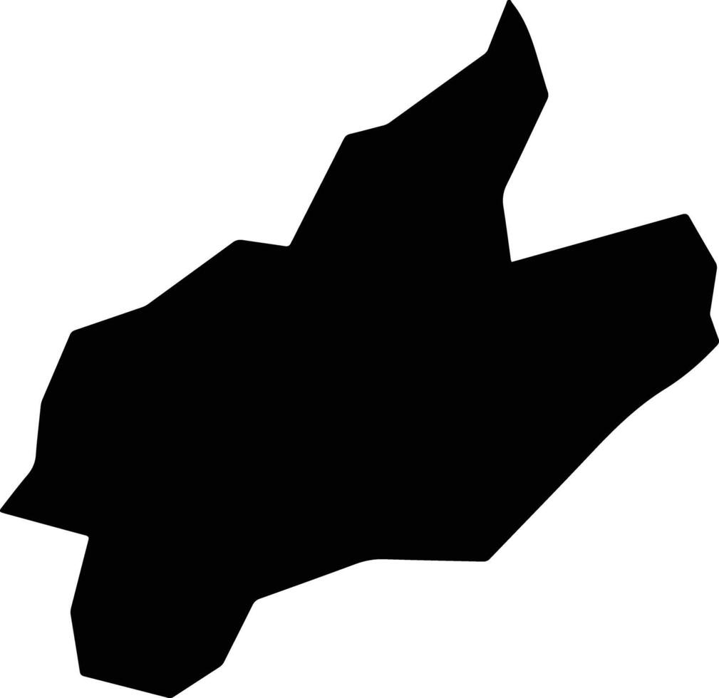 Mar de Espanha Brazil silhouette map vector
