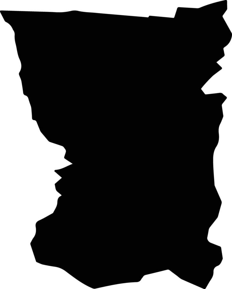 MARACINENI Romania silhouette map vector