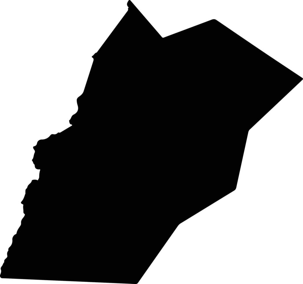 Maracha Uganda silhouette map vector