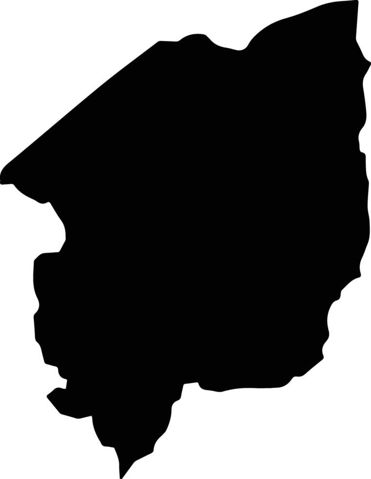 Marakwet East Kenya silhouette map vector