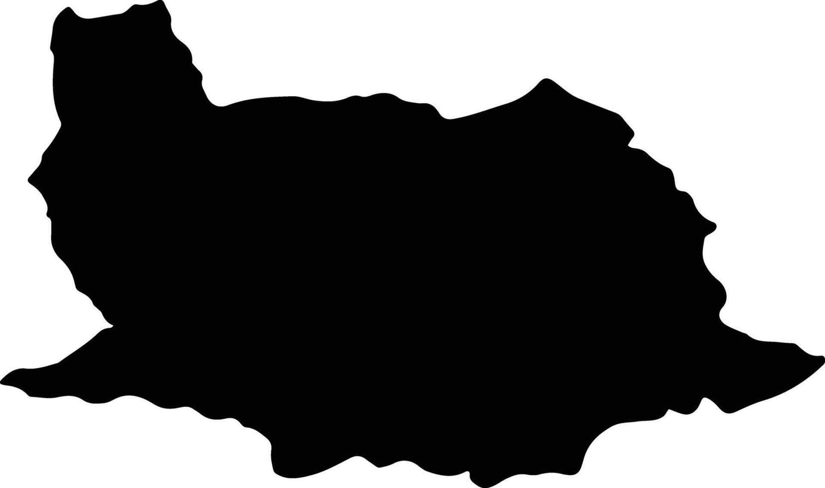 Marand Iran silhouette map vector