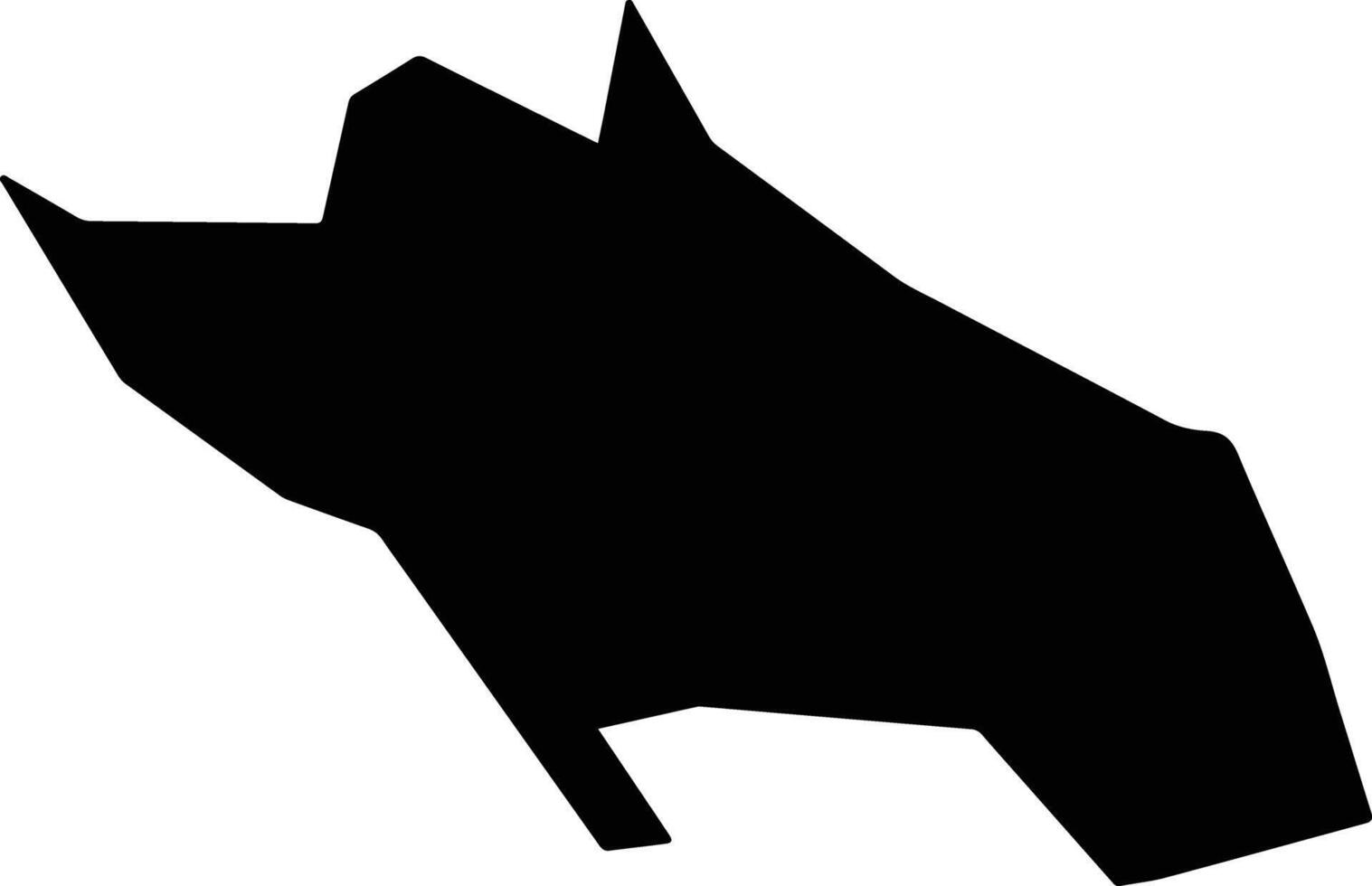 Marathovounos Cyprus silhouette map vector