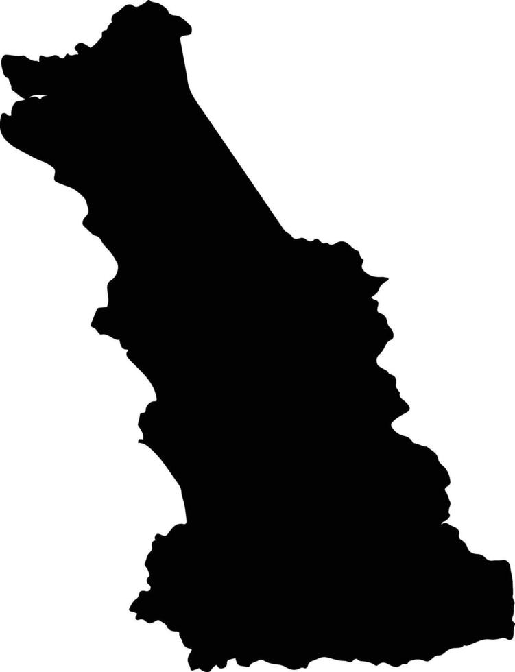 Mariato Panama silhouette map vector