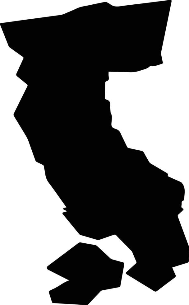 Mariehamns stad Finland silhouette map vector
