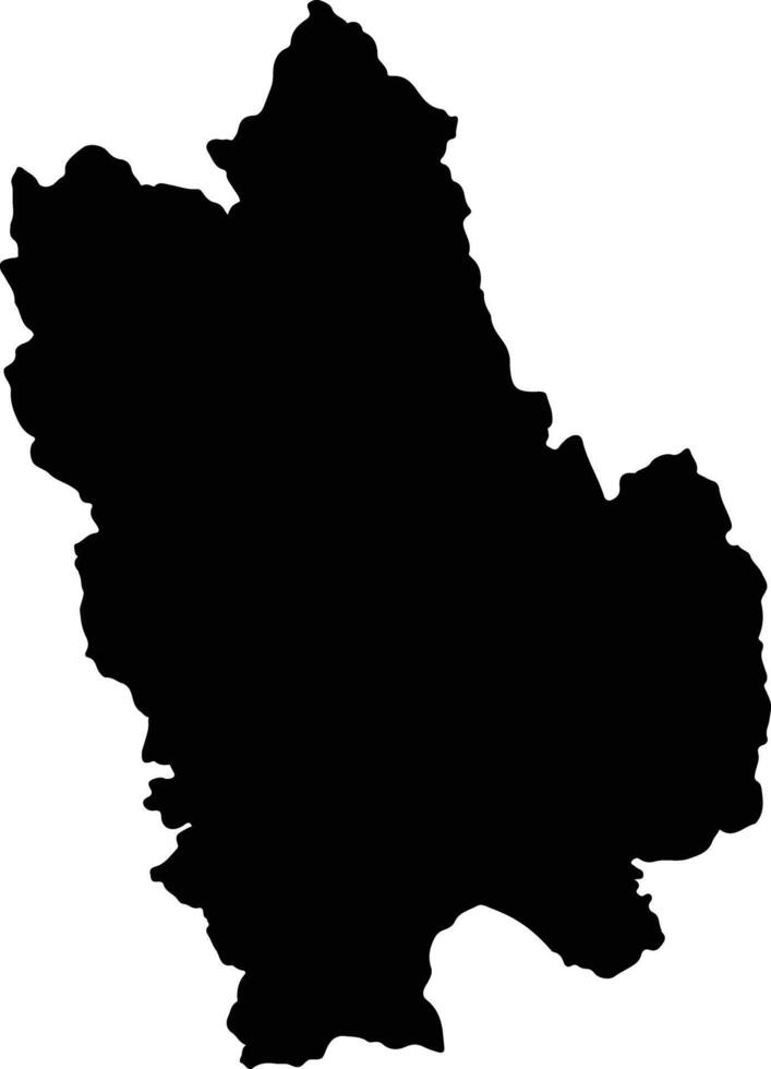 Mariscal Caceres Peru silhouette map vector