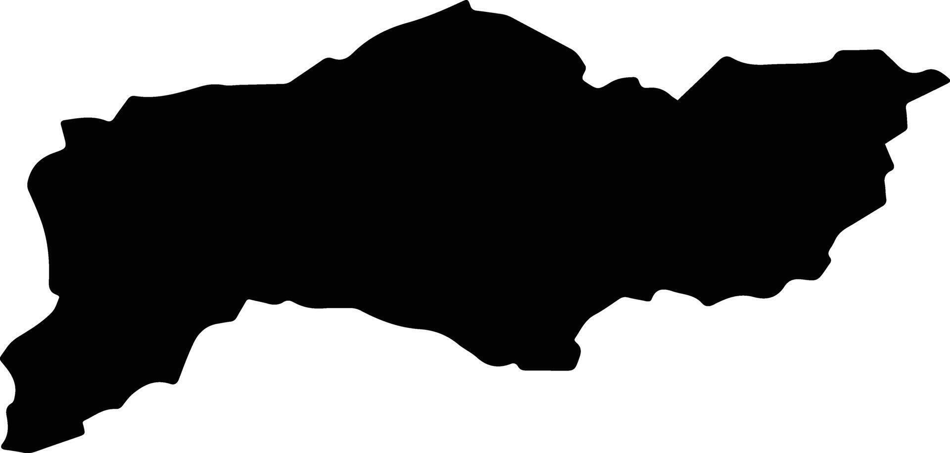 Mariscala Uruguay silhouette map vector