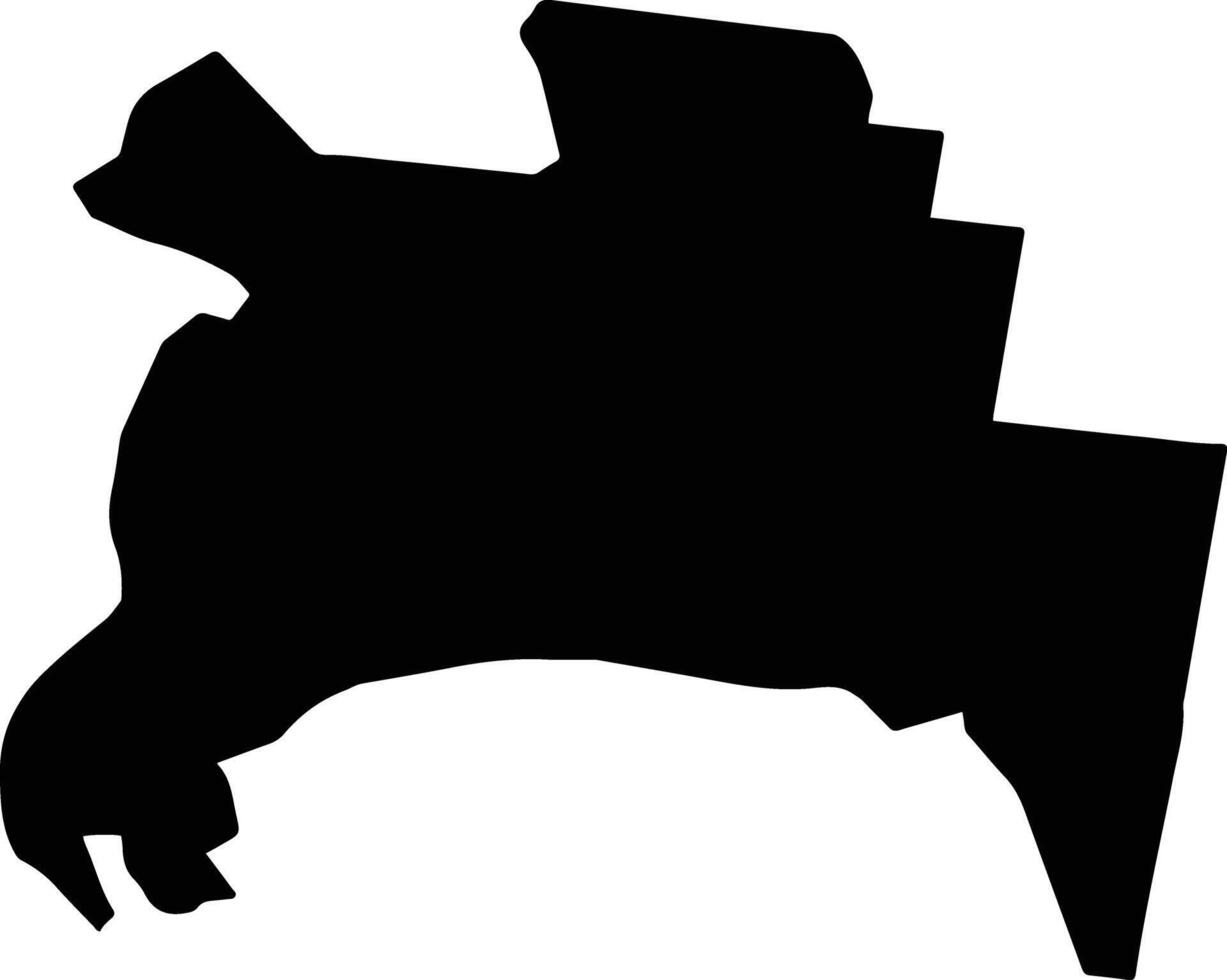 Melbourne Australia silhouette map vector