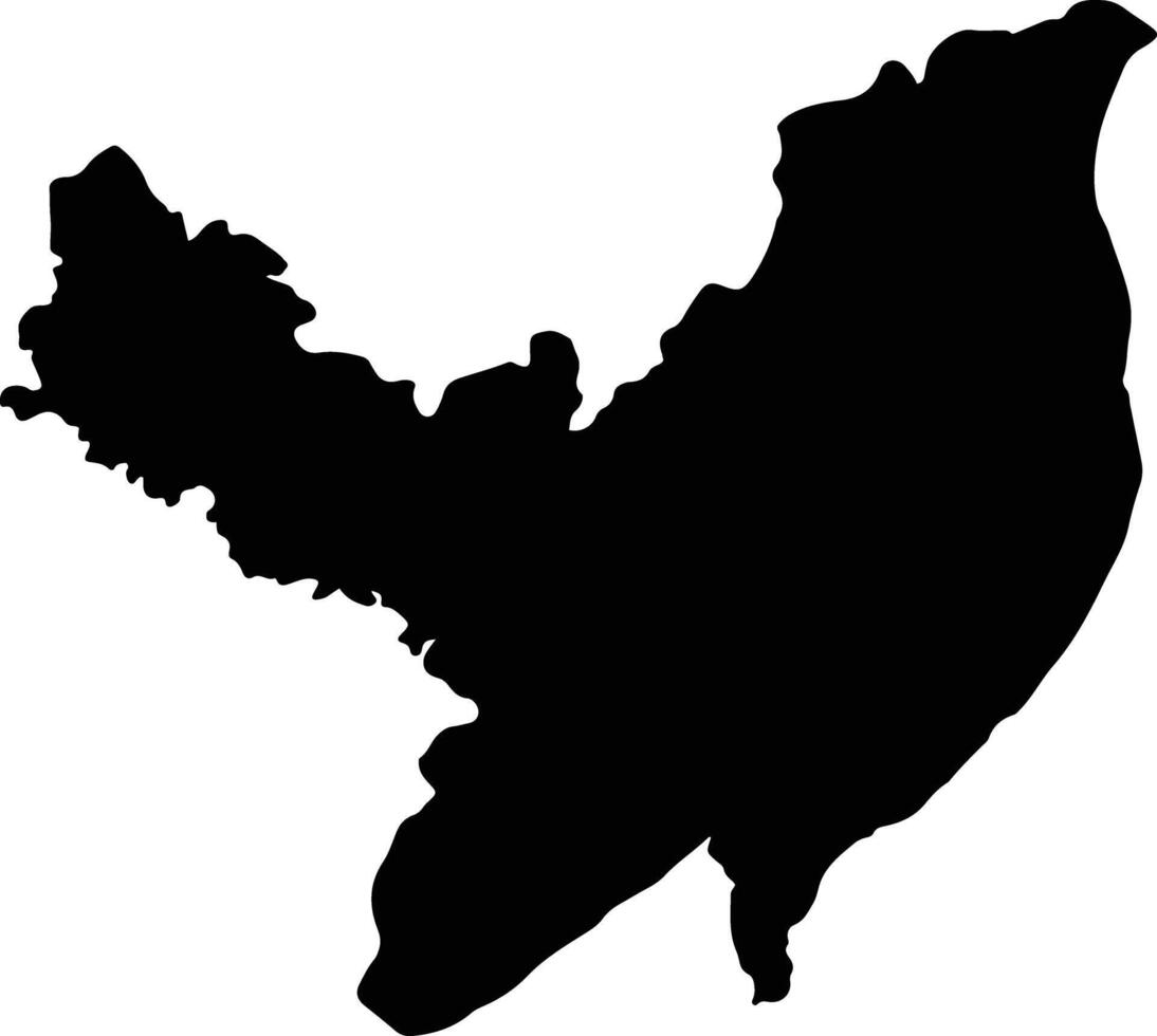 Melgar Colombia silhouette map vector