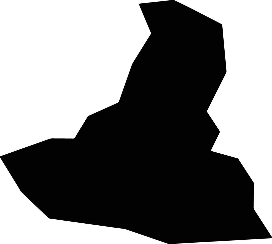 Mendes Pimentel Brazil silhouette map vector