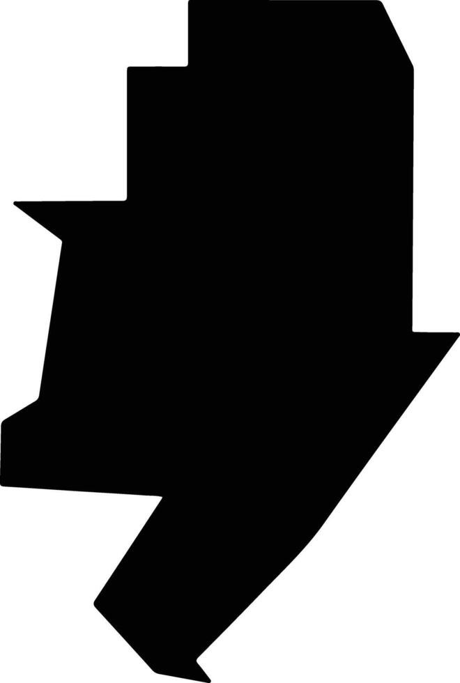 Menominee United States silhouette map vector