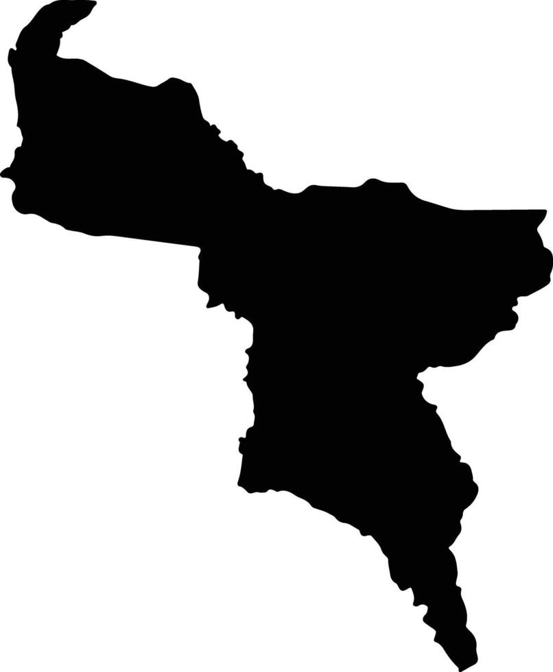 Mercedes Honduras silhouette map vector