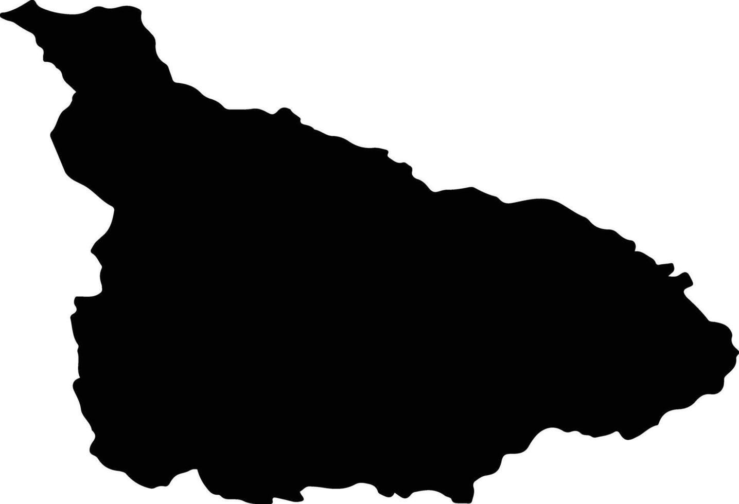 METES Romania silhouette map vector