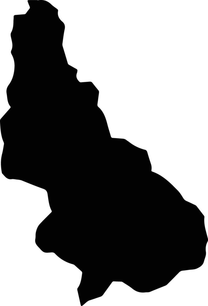 Mewang Bhutan silhouette map vector