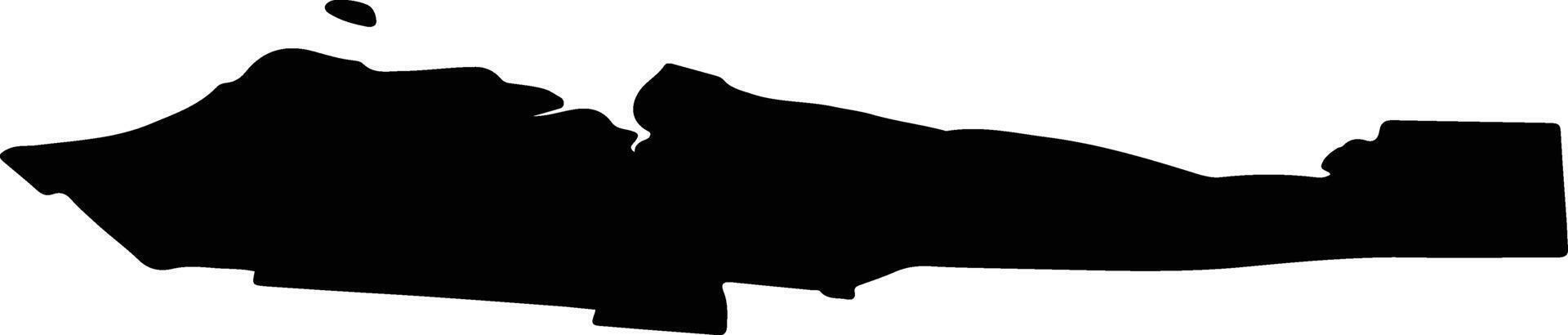 Mezensky District Russia silhouette map vector