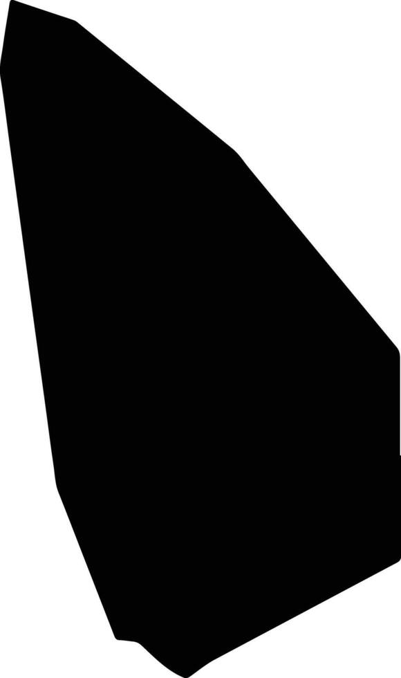 Miami Bexon Saint Lucia silhouette map vector