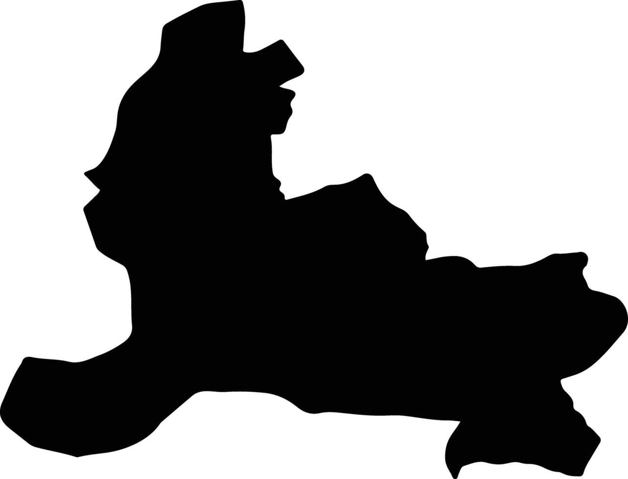 Miami Iran silhouette map vector