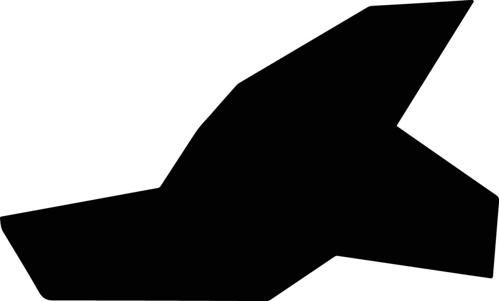 Mianchixian China silhouette map vector