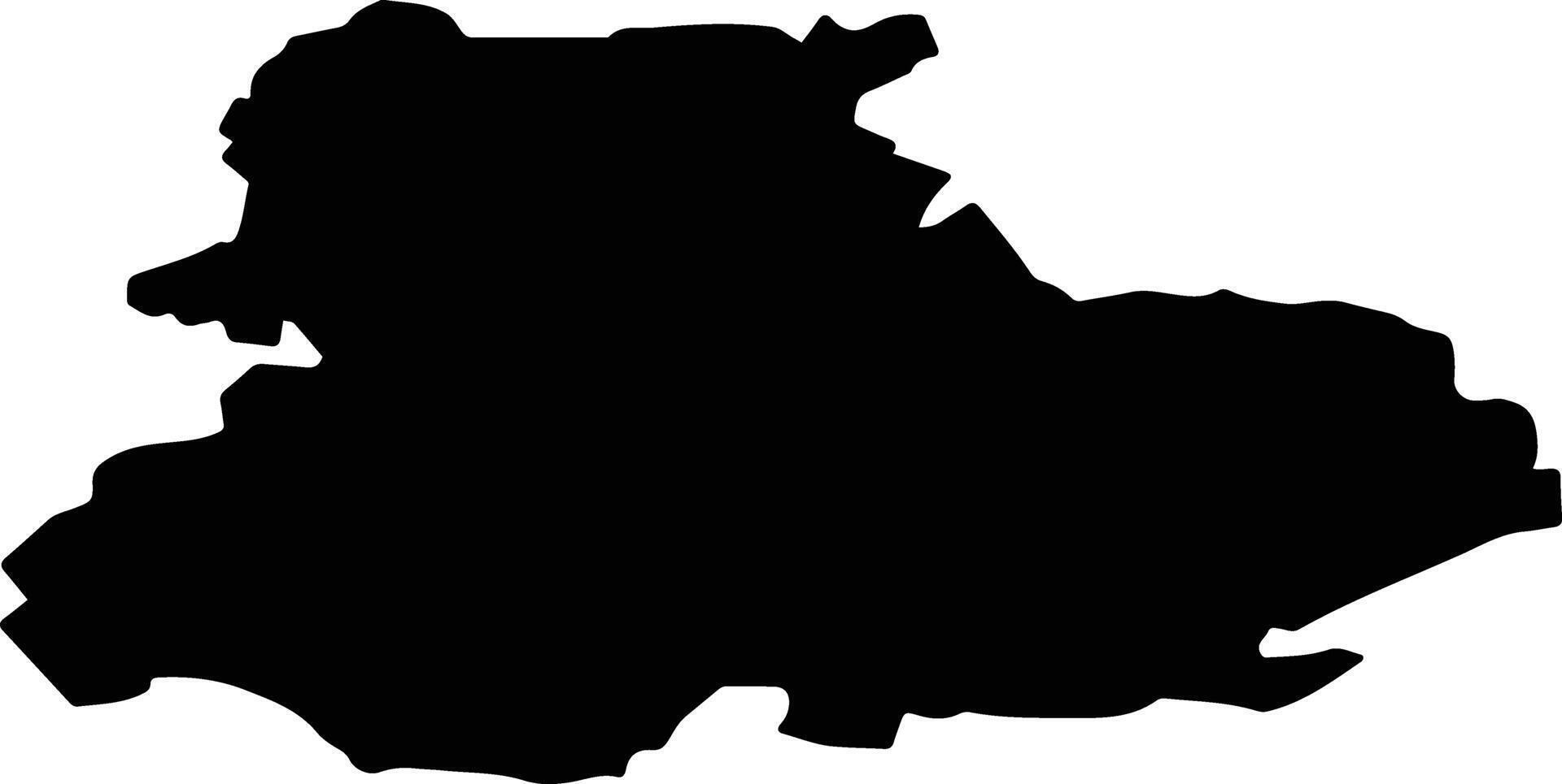 MICESTII DE CAMPIE Romania silhouette map vector