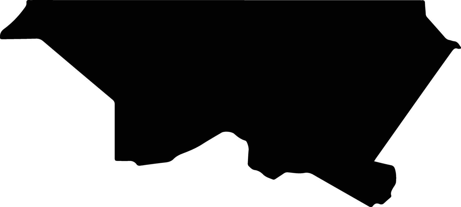 MICOMISENG Equatorial Guinea silhouette map vector