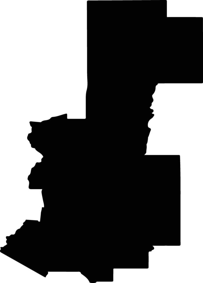 Mid Murray Australia silhouette map vector