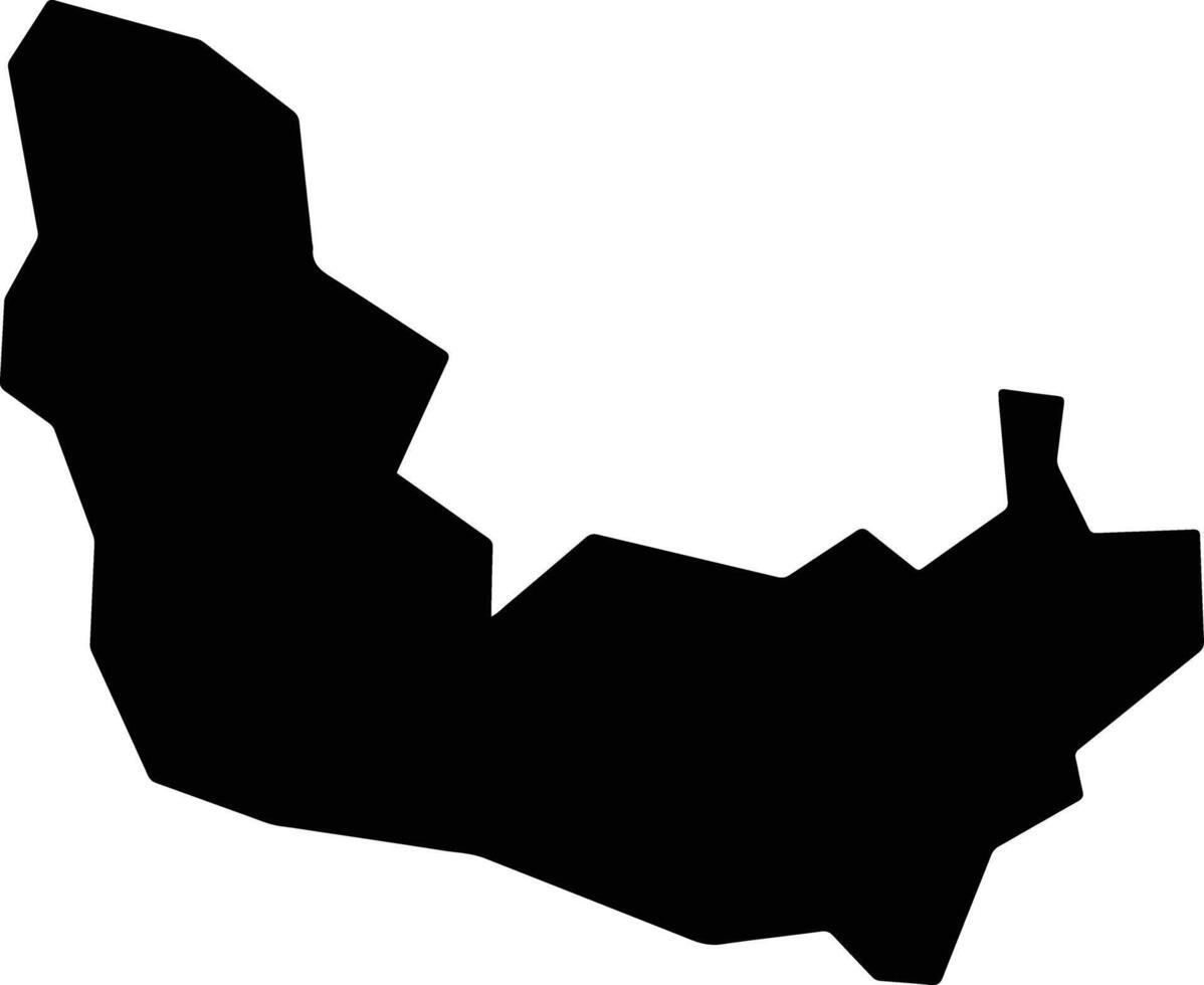Middleton Jamaica silhouette map vector