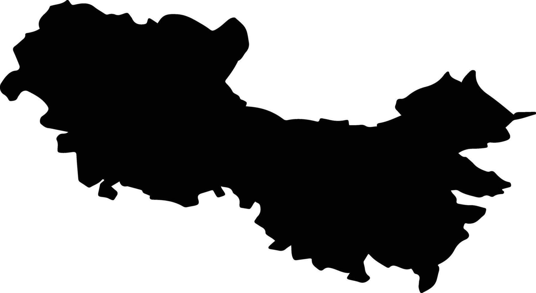 MIERCUREA NIRAJULUI Romania silhouette map vector