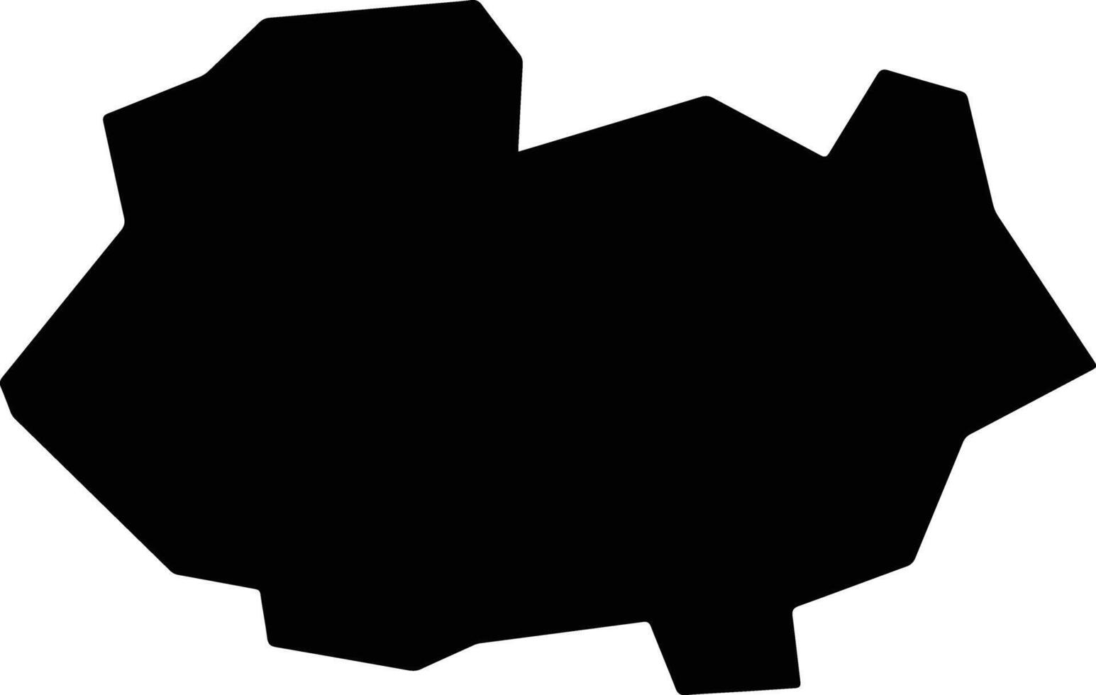 Miga Nigeria silhouette map vector