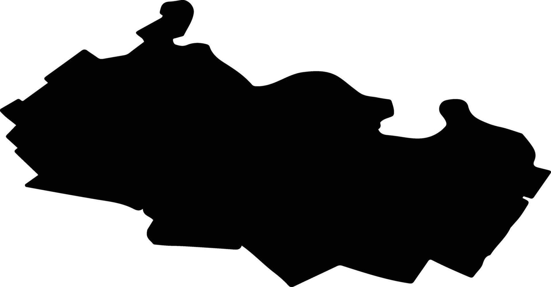 MIHAILESTI Romania silhouette map vector