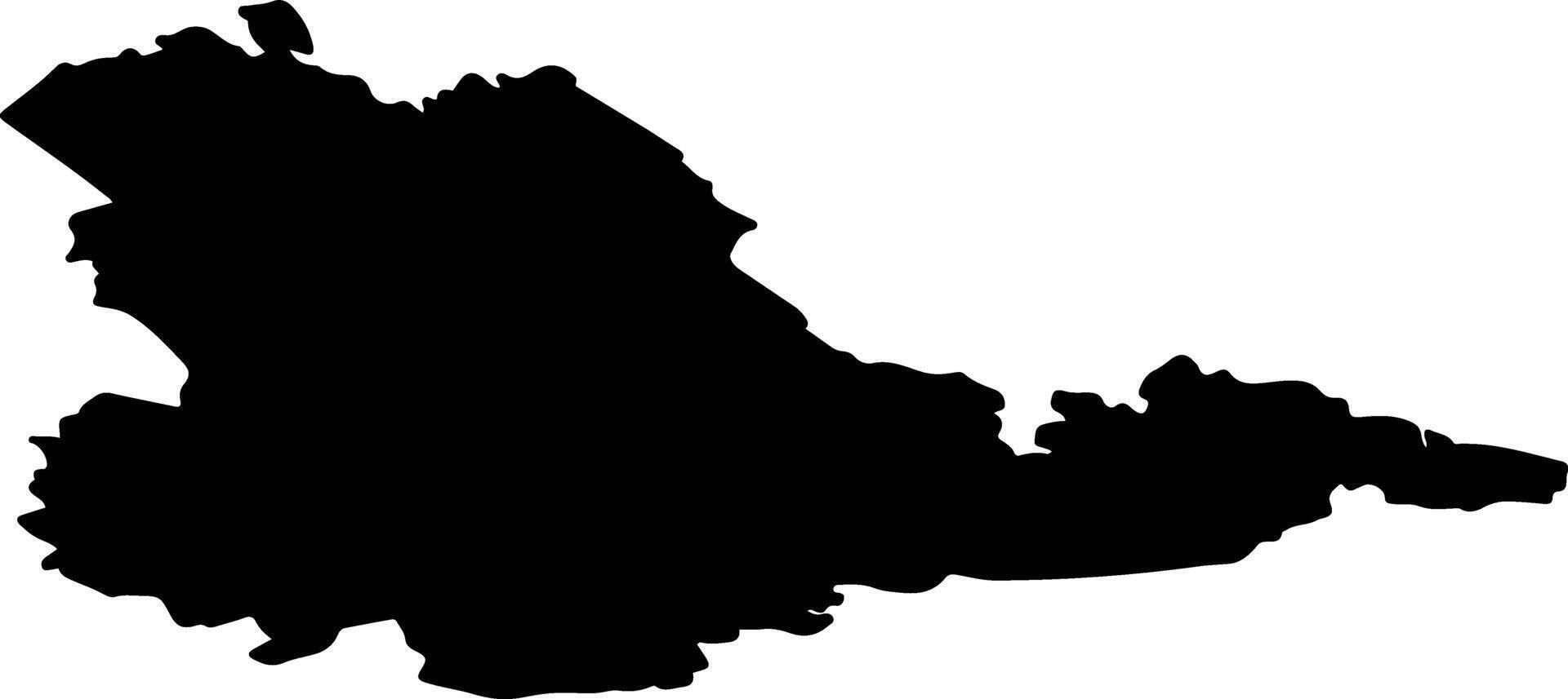 Mikkelin seutukunta Finland silhouette map vector