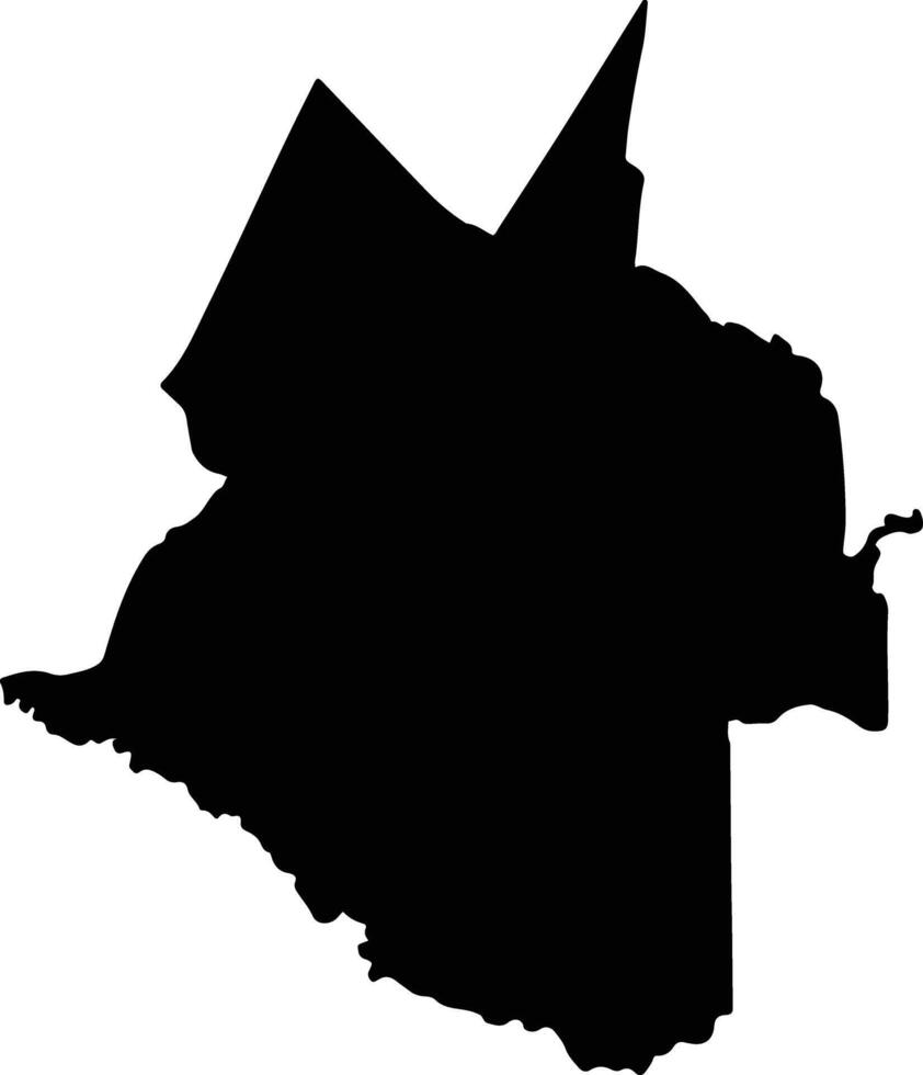 Milagro Ecuador silhouette map vector