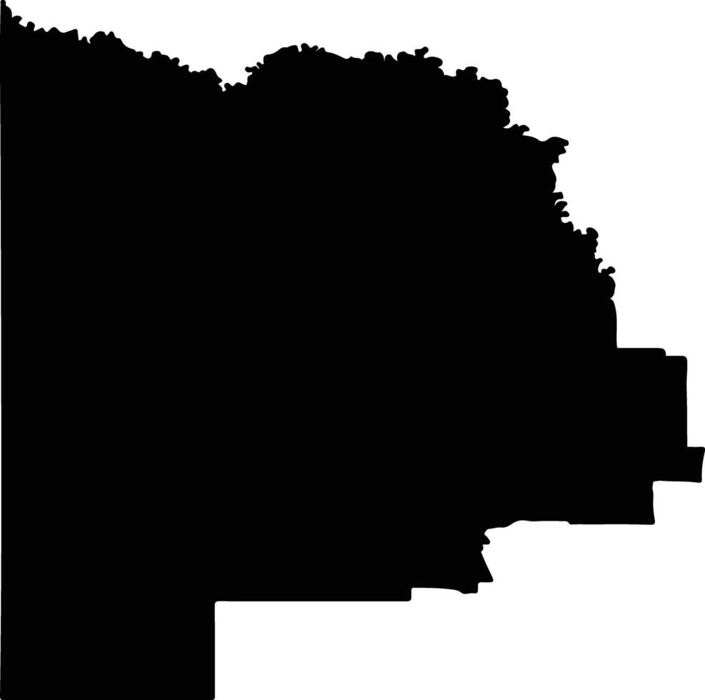Mildura Australia silhouette map vector