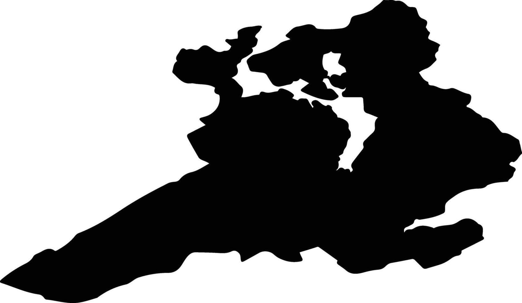 MILFORD LEA 3 Ireland silhouette map vector
