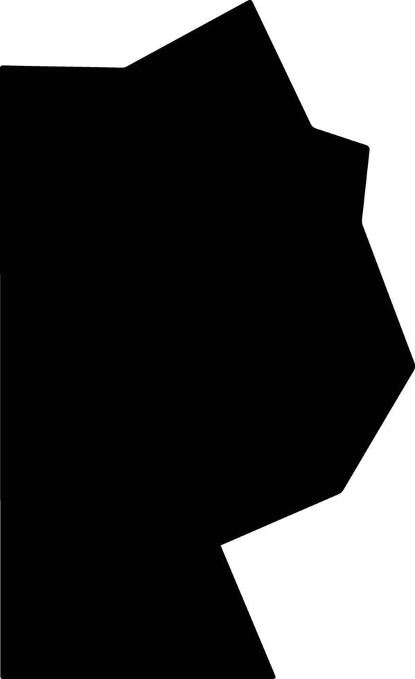 Miller United States silhouette map vector