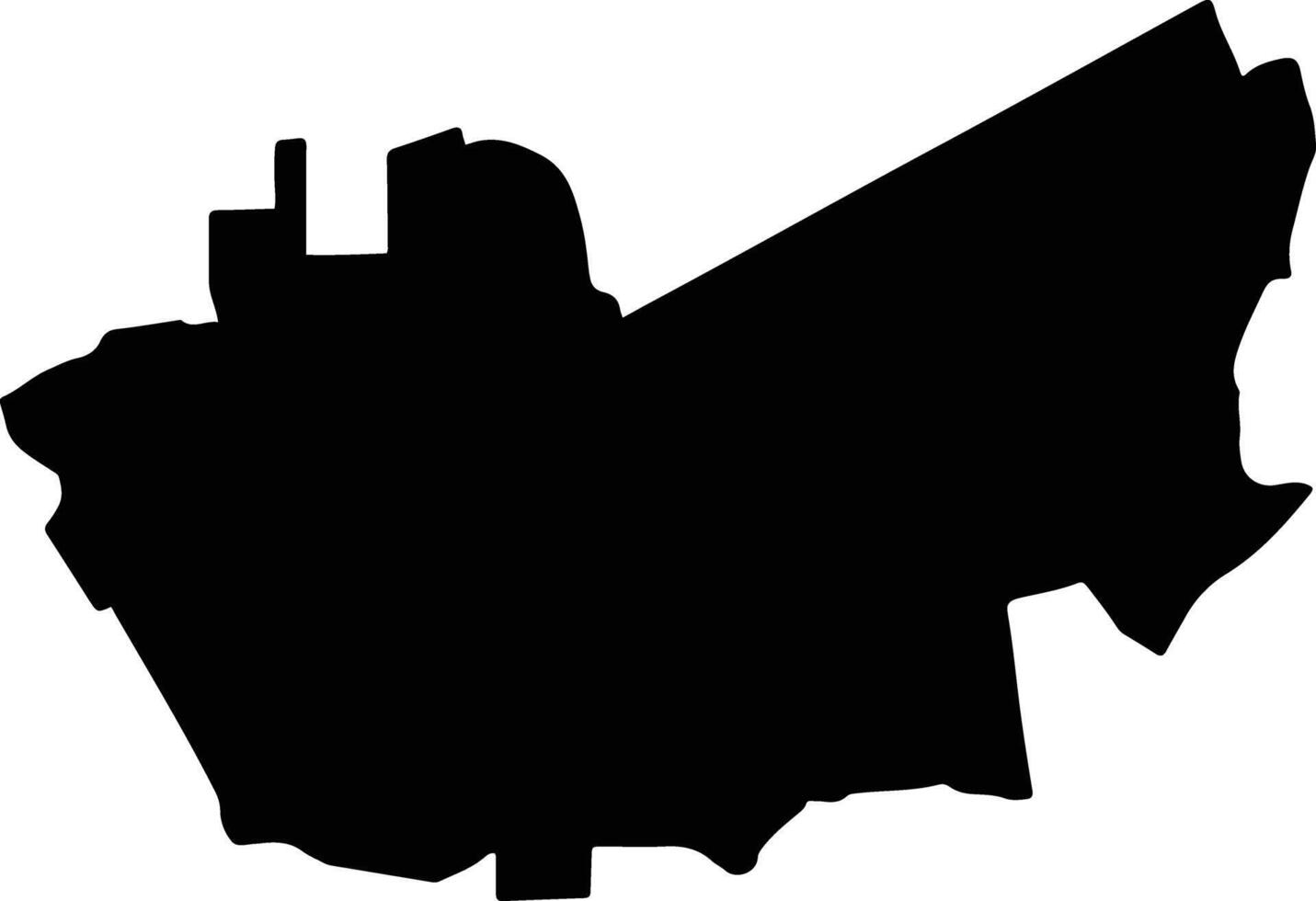 Min Buri Thailand silhouette map vector