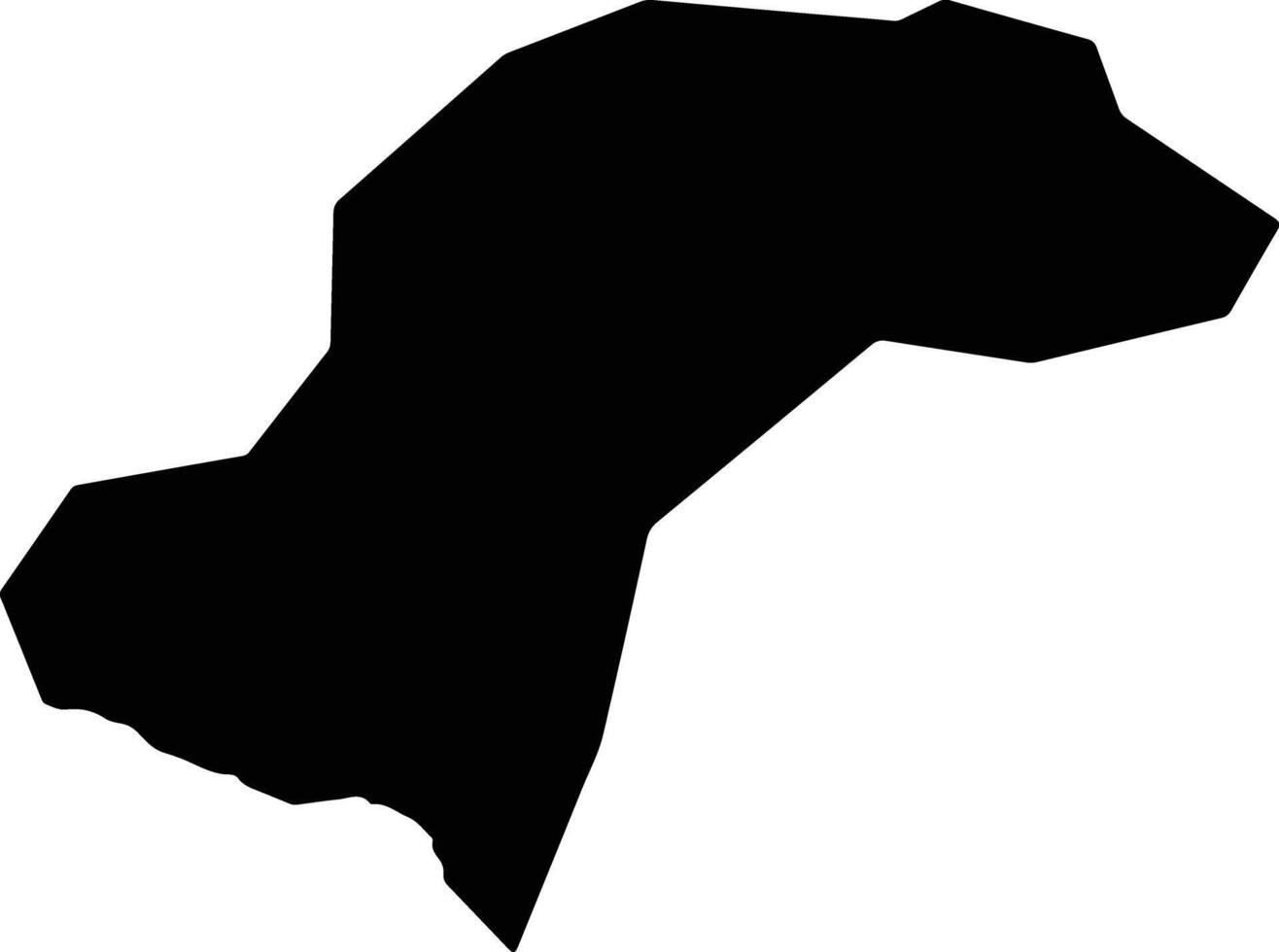Minabe Japan silhouette map vector