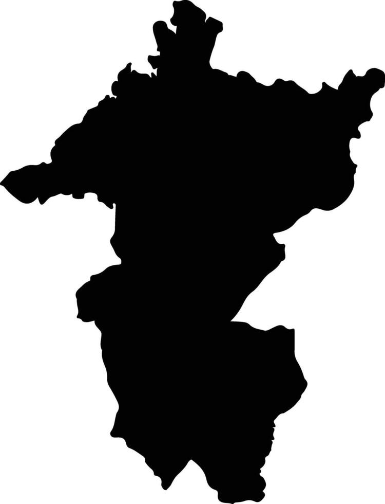 Minahasa Utara Indonesia silhouette map vector