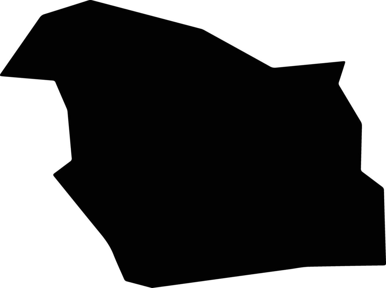 Minami Aso Japan silhouette map vector