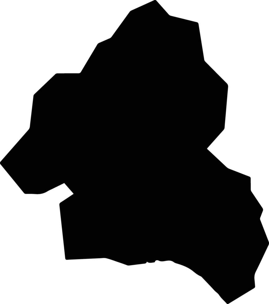 Minami Kyushu Japan silhouette map vector