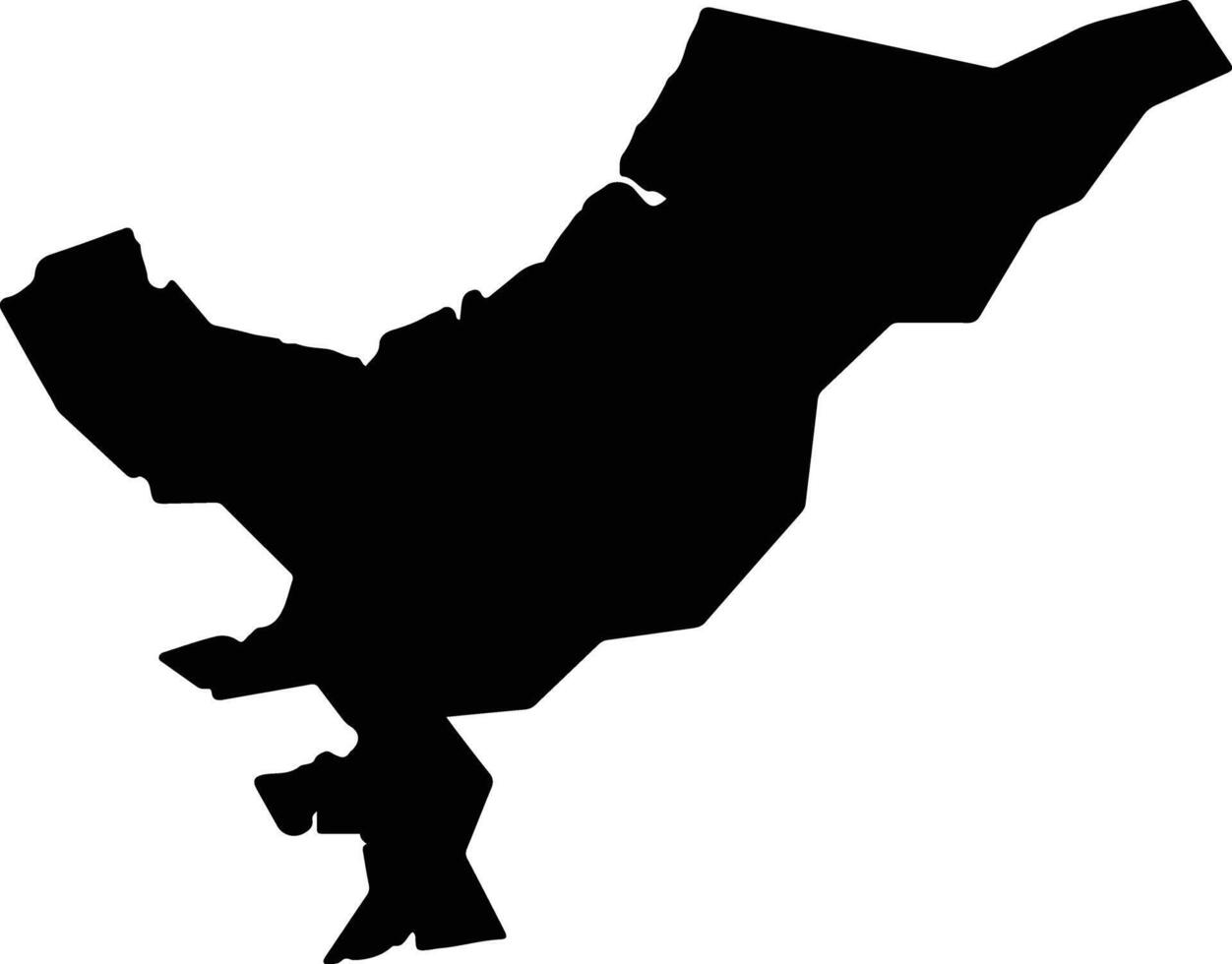 Minami Satsuma Japan silhouette map vector