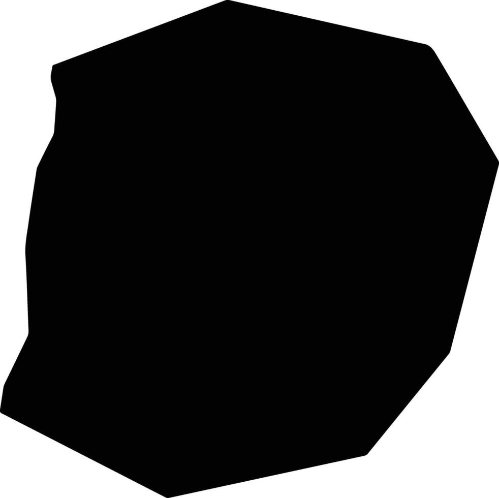 Minamidaito Japan silhouette map vector