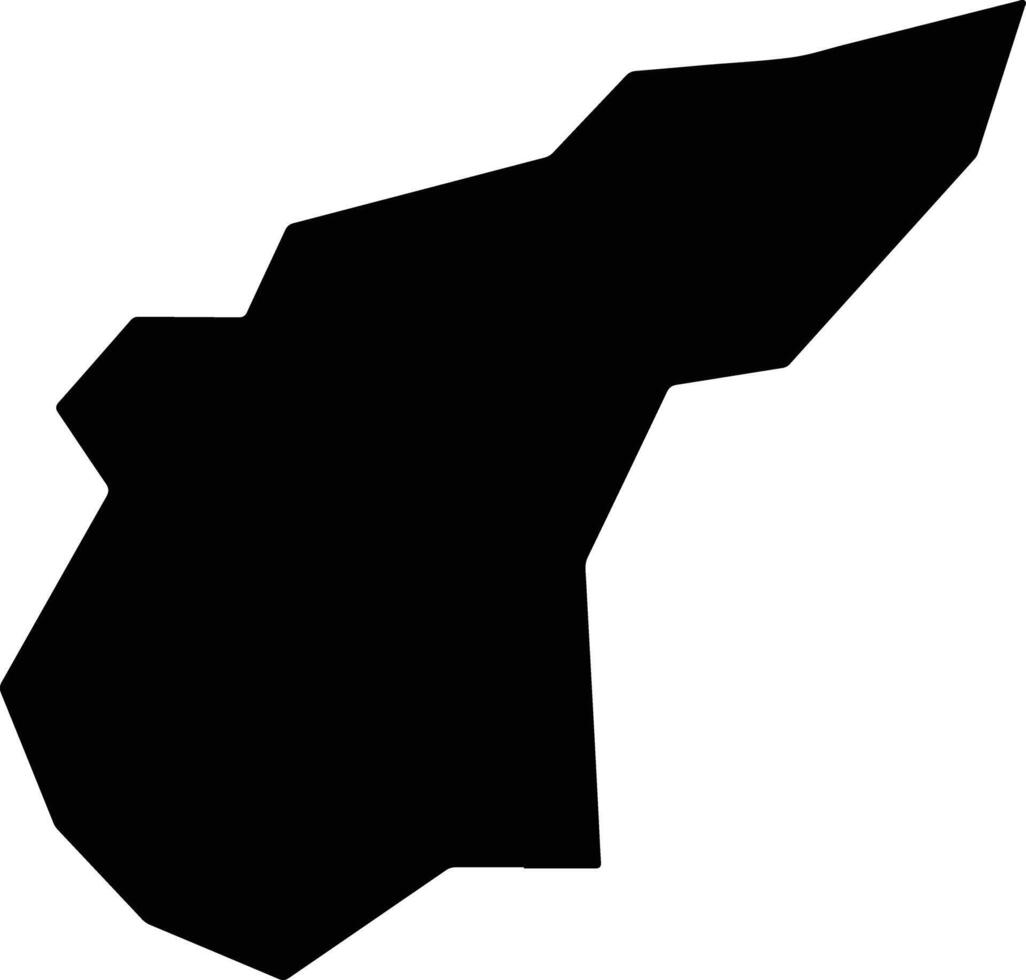 Minduri Brazil silhouette map vector