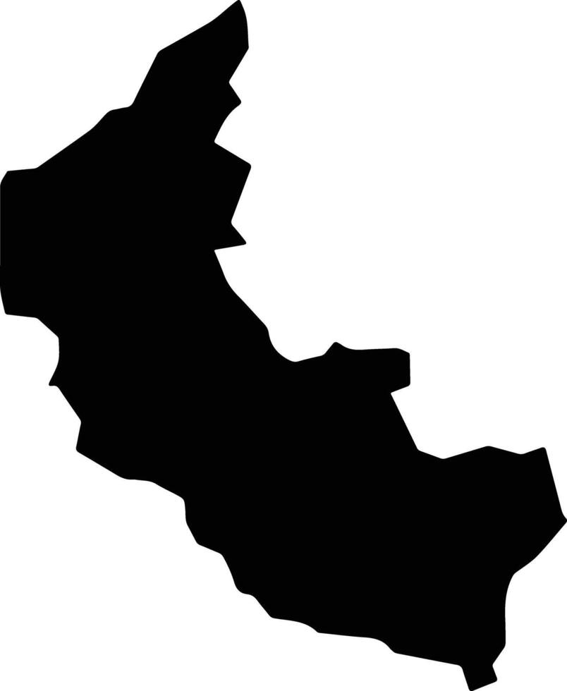 Mineral del Monte Mexico silhouette map vector