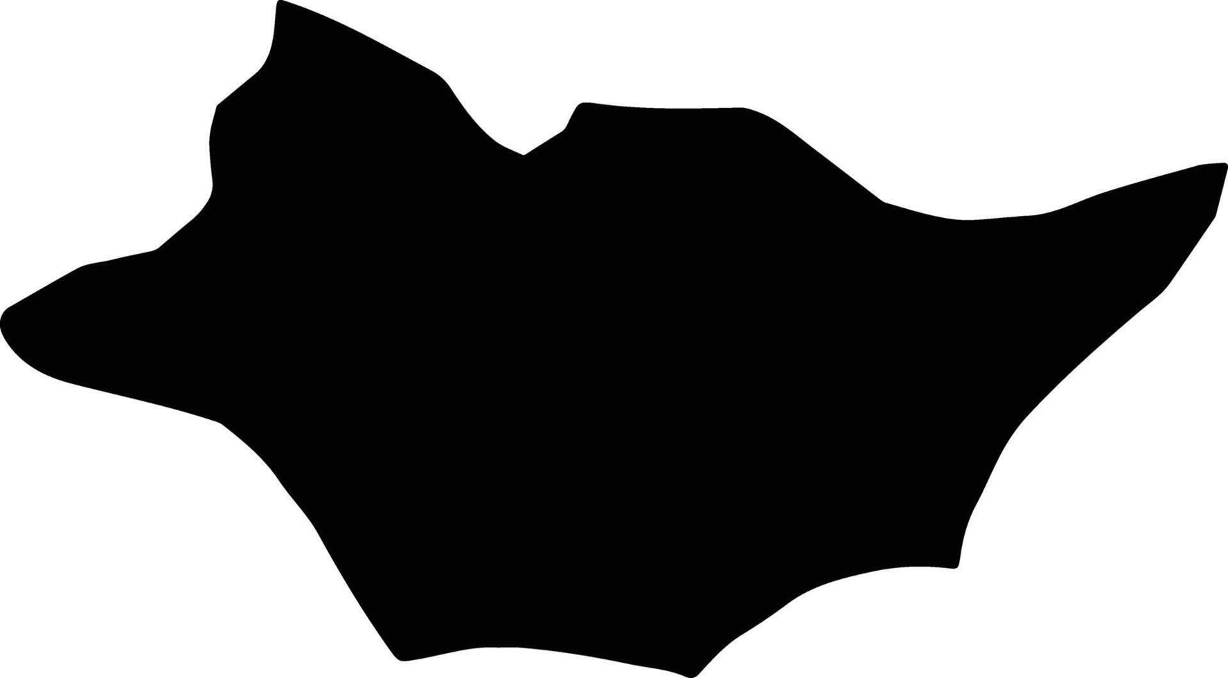 Minudasht Iran silhouette map vector