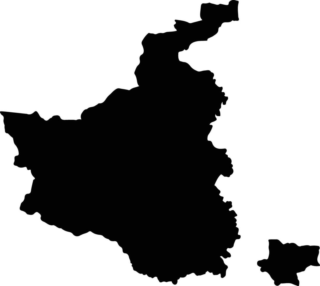 Mion Ghana silhouette map vector