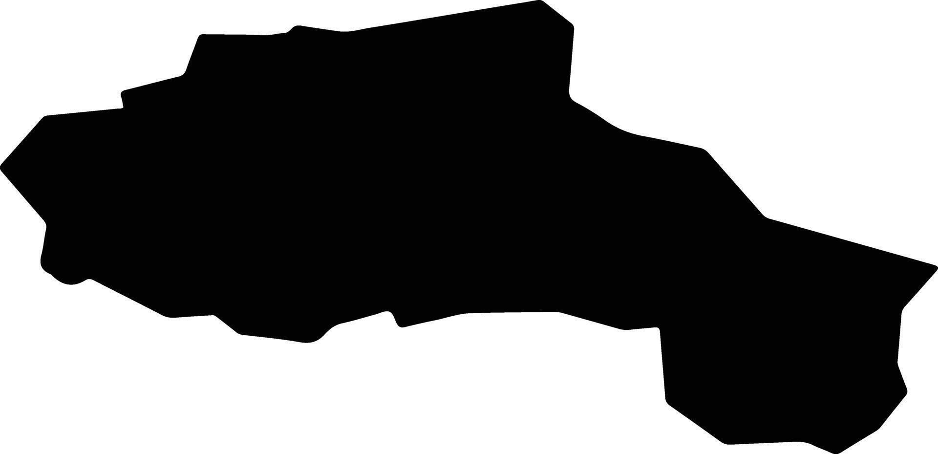 Miory Belarus silhouette map vector