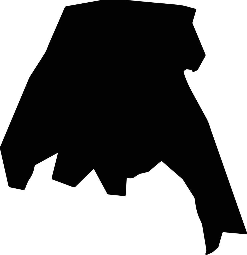 Miquihuana Mexico silhouette map vector