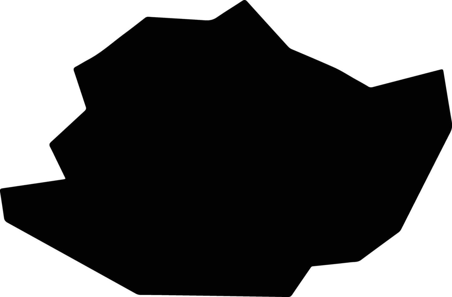 Miracema Brazil silhouette map vector
