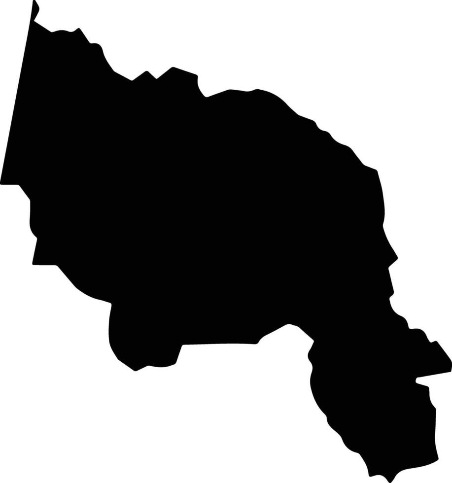Miranda Brazil silhouette map vector