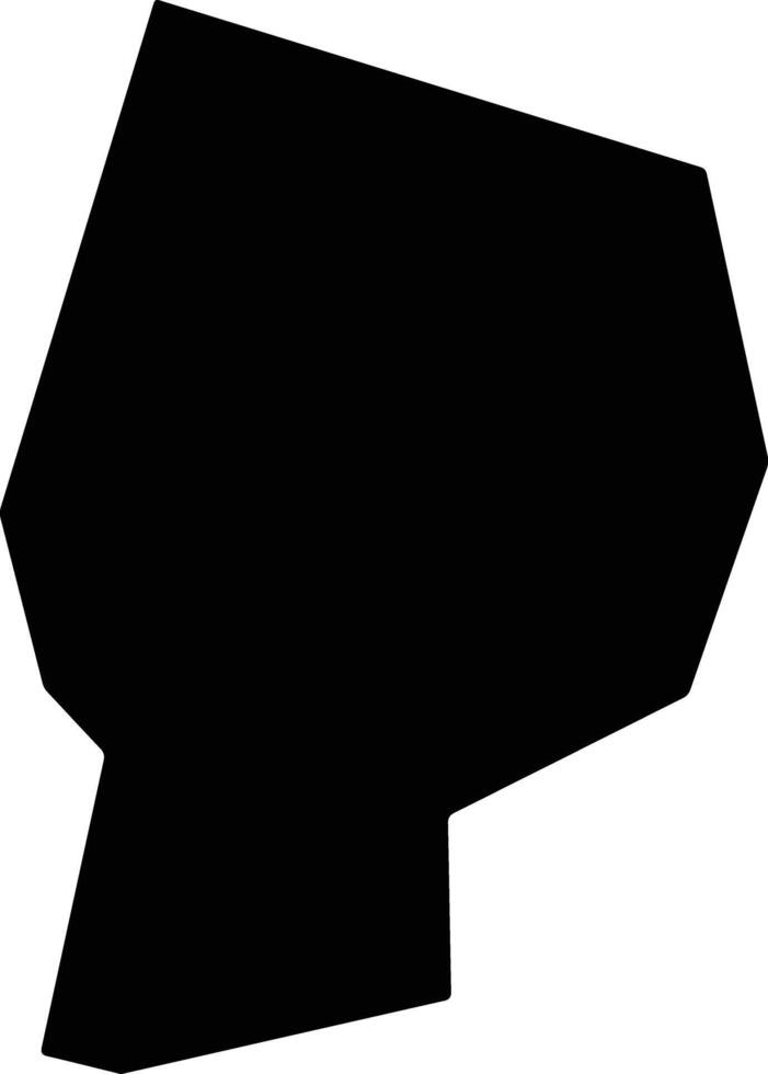 Mirkovo Bulgaria silhouette map vector