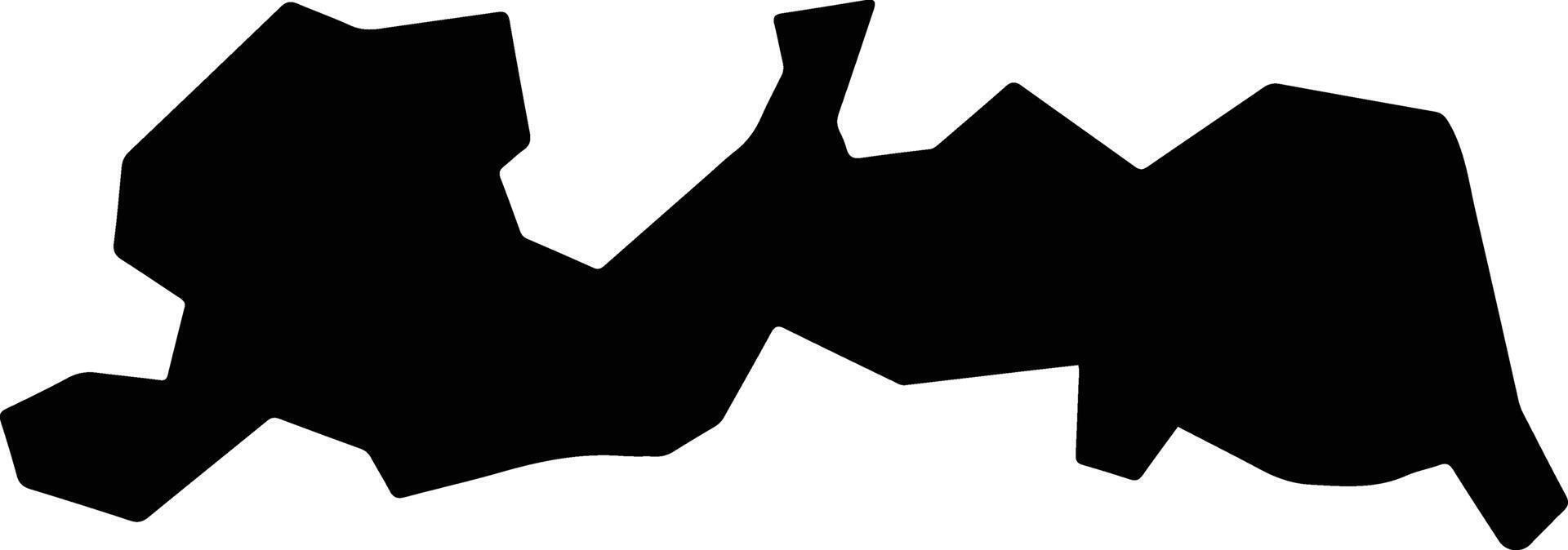 Misaki Japan silhouette map vector